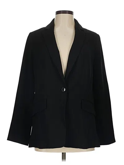 Pre-owned Talbots Blazer Jacket In Black