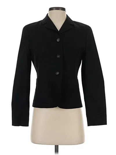 Pre-owned Talbots Blazer Jacket In Black