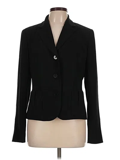 Pre-owned Talbots Blazer Jacket In Black