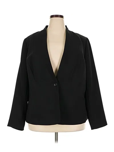 Pre-owned Talbots Blazer Jacket In Black