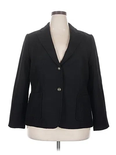 Talbots Blazer Jacket In Black