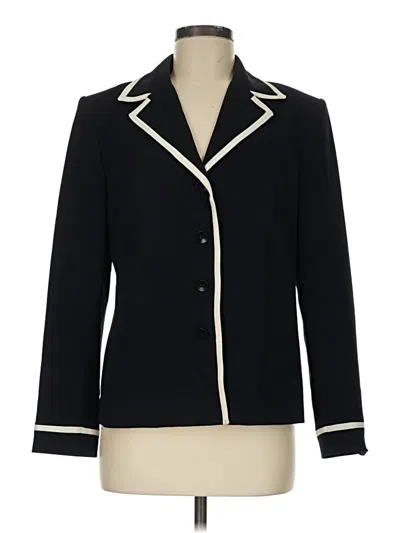 Pre-owned Talbots Blazer Jacket In Black