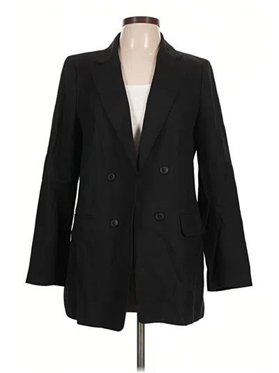 Pre-owned Talbots Blazer Jacket In Black