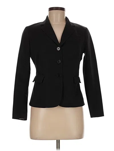 Pre-owned Talbots Blazer Jacket In Black