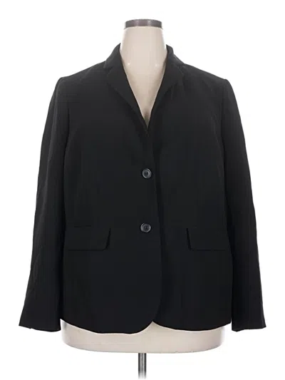 Pre-owned Talbots Blazer Jacket In Black