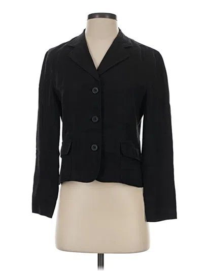 Pre-owned Talbots Blazer Jacket In Black