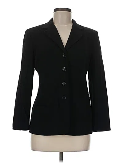 Pre-owned Talbots Blazer Jacket In Black