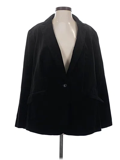 Pre-owned Talbots Blazer Jacket In Black