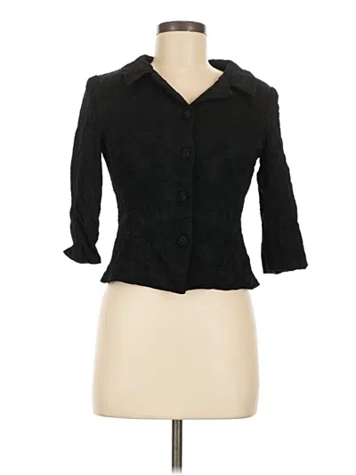 Pre-owned Talbots Blazer Jacket In Black