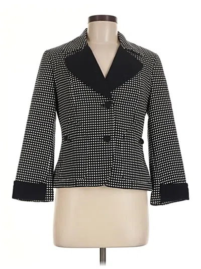Pre-owned Talbots Blazer Jacket In Black