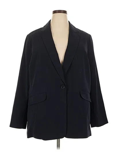 Pre-owned Talbots Blazer Jacket In Black