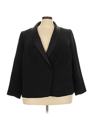 Pre-owned Talbots Blazer Jacket In Black