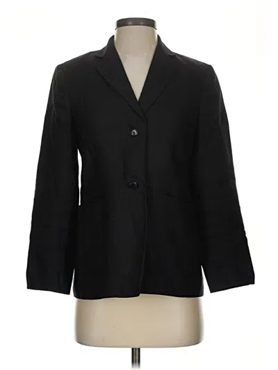 Pre-owned Talbots Blazer Jacket In Black