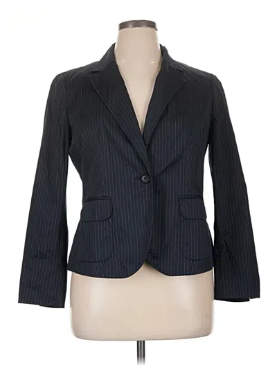 Pre-owned Talbots Blazer Jacket In Black