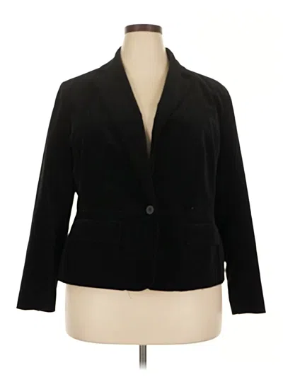 Pre-owned Talbots Blazer Jacket In Black