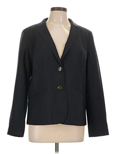 Pre-owned Talbots Blazer Jacket In Black