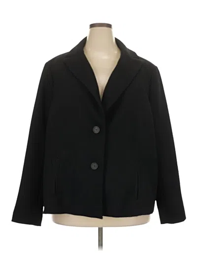 Pre-owned Talbots Blazer Jacket In Black