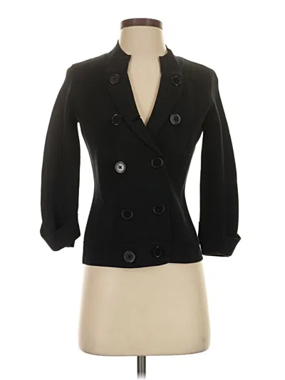 Pre-owned Talbots Blazer Jacket In Black