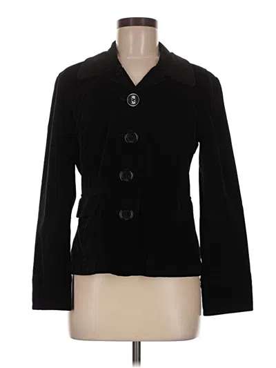 Pre-owned Talbots Blazer Jacket In Black