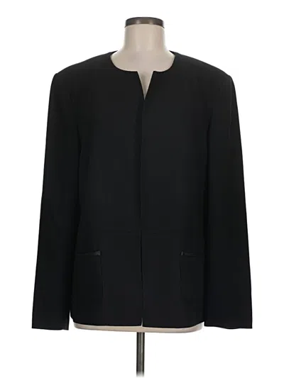 Pre-owned Talbots Blazer Jacket In Black