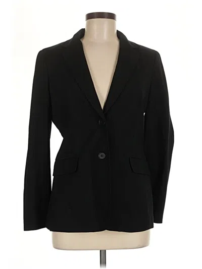 Pre-owned Talbots Blazer Jacket In Black