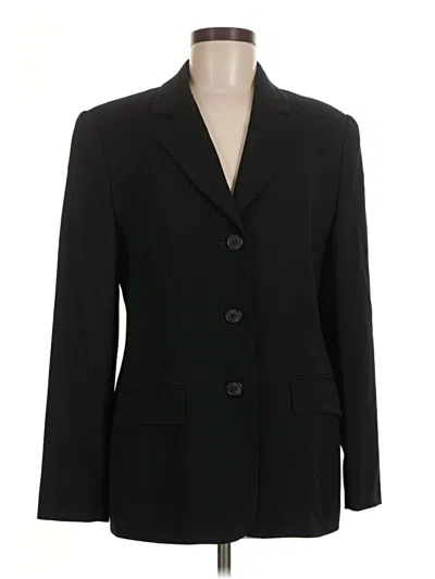 Pre-owned Talbots Blazer Jacket In Black