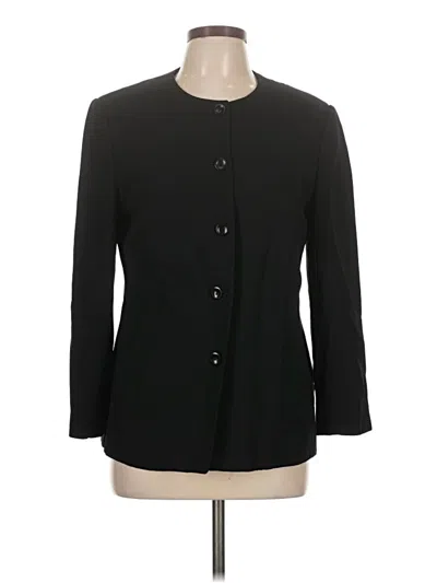 Pre-owned Talbots Blazer Jacket In Black
