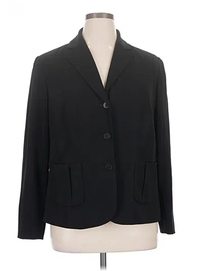 Pre-owned Talbots Blazer Jacket In Black