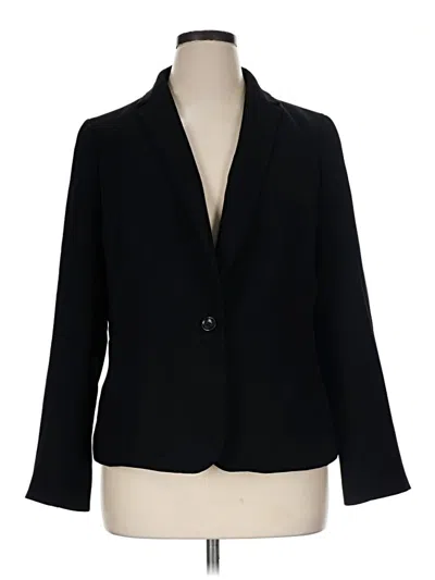Pre-owned Talbots Blazer Jacket In Black