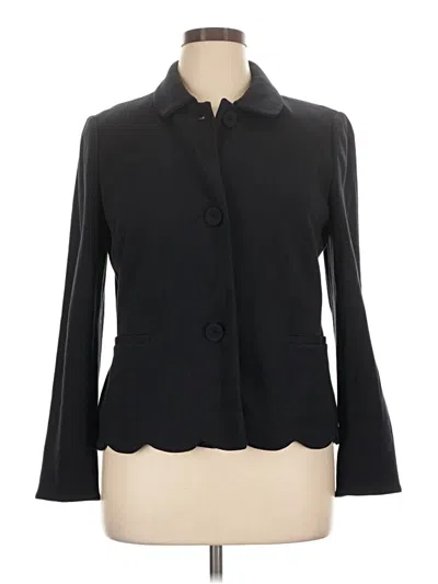 Pre-owned Talbots Blazer Jacket In Black