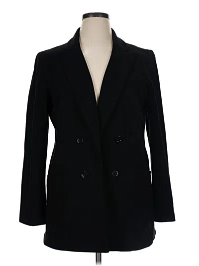 Pre-owned Talbots Blazer Jacket In Black