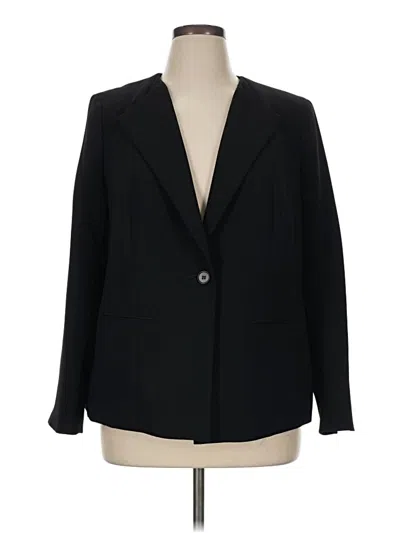 Pre-owned Talbots Blazer Jacket In Black
