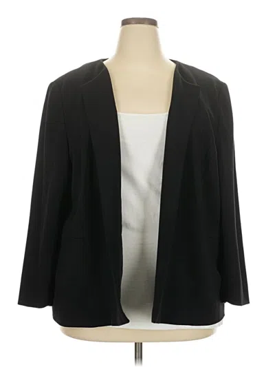 Pre-owned Talbots Blazer Jacket In Black