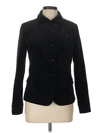 Pre-owned Talbots Blazer Jacket In Black