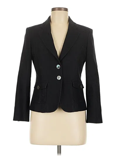 Pre-owned Talbots Blazer Jacket In Black