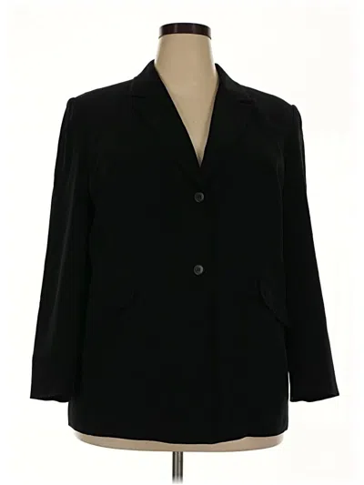 Pre-owned Talbots Blazer Jacket In Black