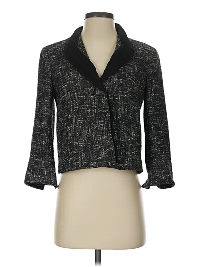 Pre-owned Talbots Blazer Jacket In Black