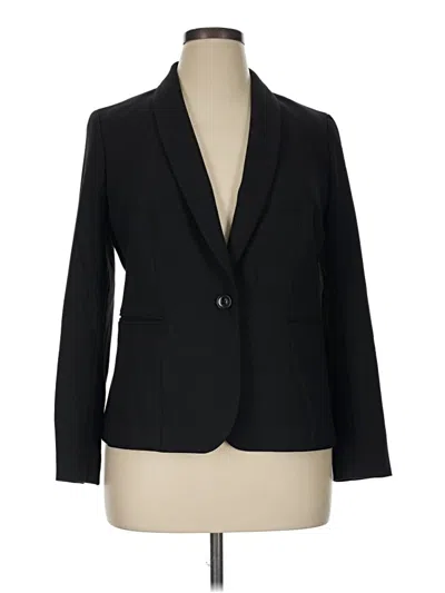 Pre-owned Talbots Blazer Jacket In Black