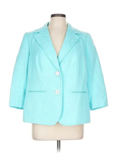 Pre-owned Talbots Blazer Jacket In Blue