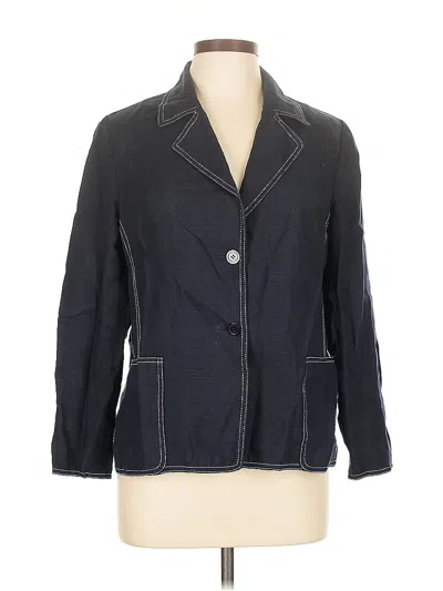 Pre-owned Talbots Blazer Jacket In Blue