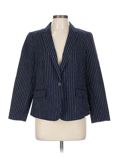 Pre-owned Talbots Blazer Jacket In Blue