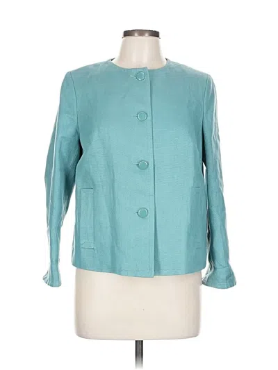 Pre-owned Talbots Blazer Jacket In Blue