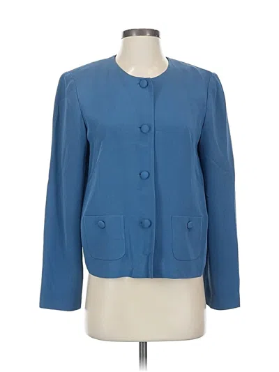 Pre-owned Talbots Blazer Jacket In Blue