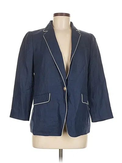 Pre-owned Talbots Blazer Jacket In Blue