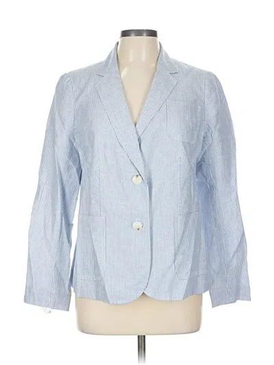 Pre-owned Talbots Blazer Jacket In Blue