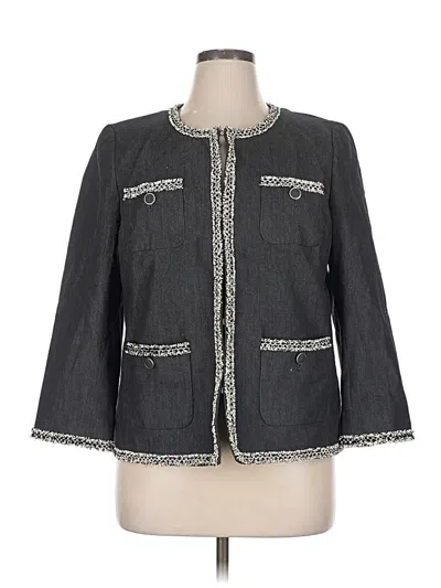 Pre-owned Talbots Blazer Jacket In Blue