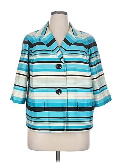 Pre-owned Talbots Blazer Jacket In Blue