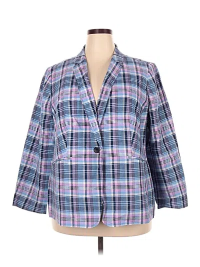 Pre-owned Talbots Blazer Jacket In Blue