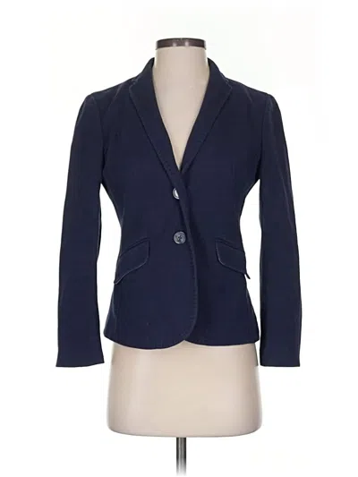 Pre-owned Talbots Blazer Jacket In Blue