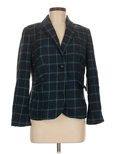 Pre-owned Talbots Blazer Jacket In Blue